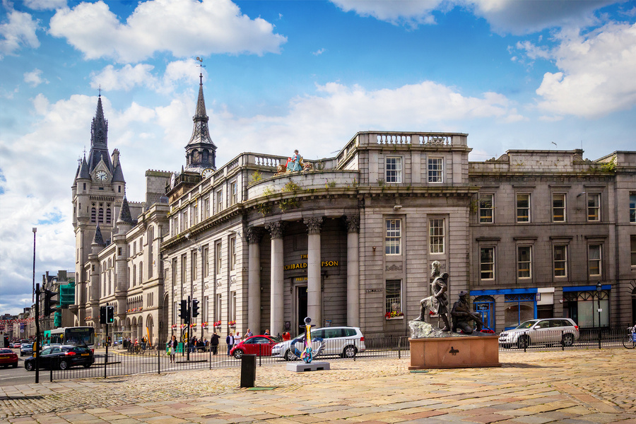 Spotless Expert Commercial Cleaning Services in Aberdeen. Townhouse and Union Street Aberdeen, Scotland.